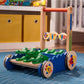 Melissa & Doug Deluxe Chomp and Clack Alligator Wooden Push Toy and Activity Walker