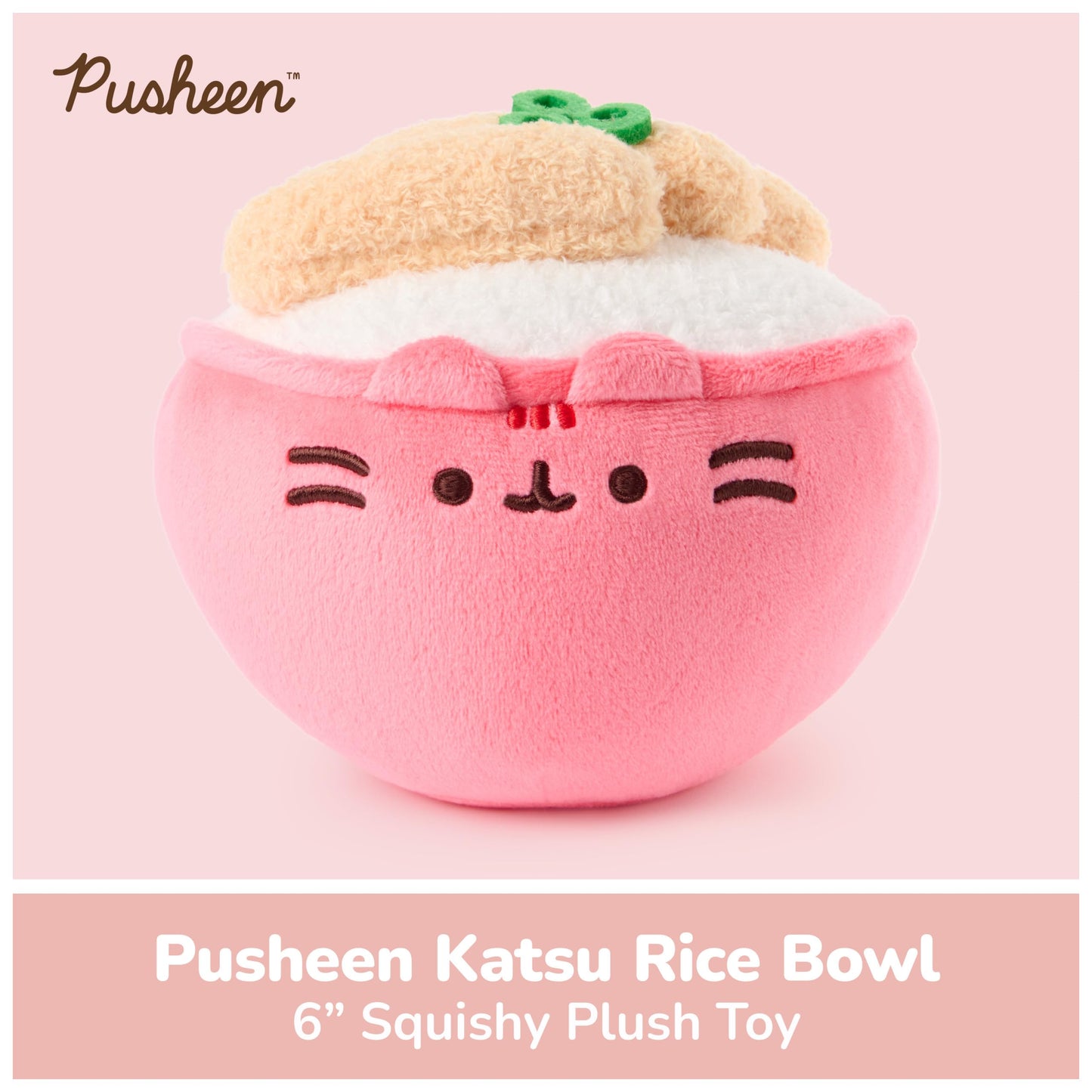 GUND Pusheen Bento Katsu Rice Bowl 6-Inch Plush Toy for Ages 8+
