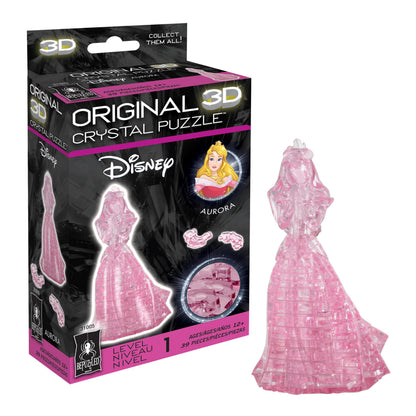 BePuzzled, Disney Aurora Original 3D Crystal Puzzle, Perfect for Puzzlers Ages 12 and Up, Challenging to Complete and Beautiful to Display, Collect
