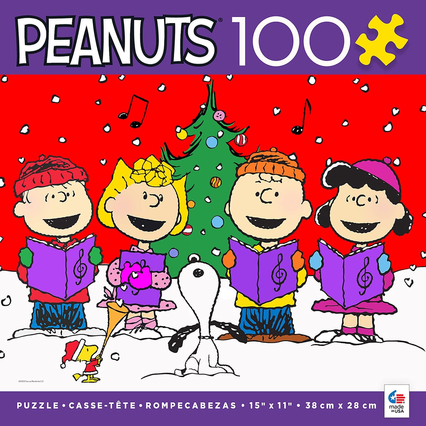 Ceaco - 100 Piece Peanuts Jigsaw Puzzle for Kids Ages 6-8