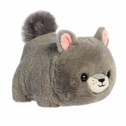 Aurora® Adorable Spudsters™ Gabby Gray Squirrel™ Stuffed Animal - Round Shape Makes for Comforting Cuddles - Perfect for Kids All Ages and Animal