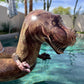 Coconut Outdoor Giant Tyrannosaurus Rex Pool Float, Inflatable T-Rex Ring
