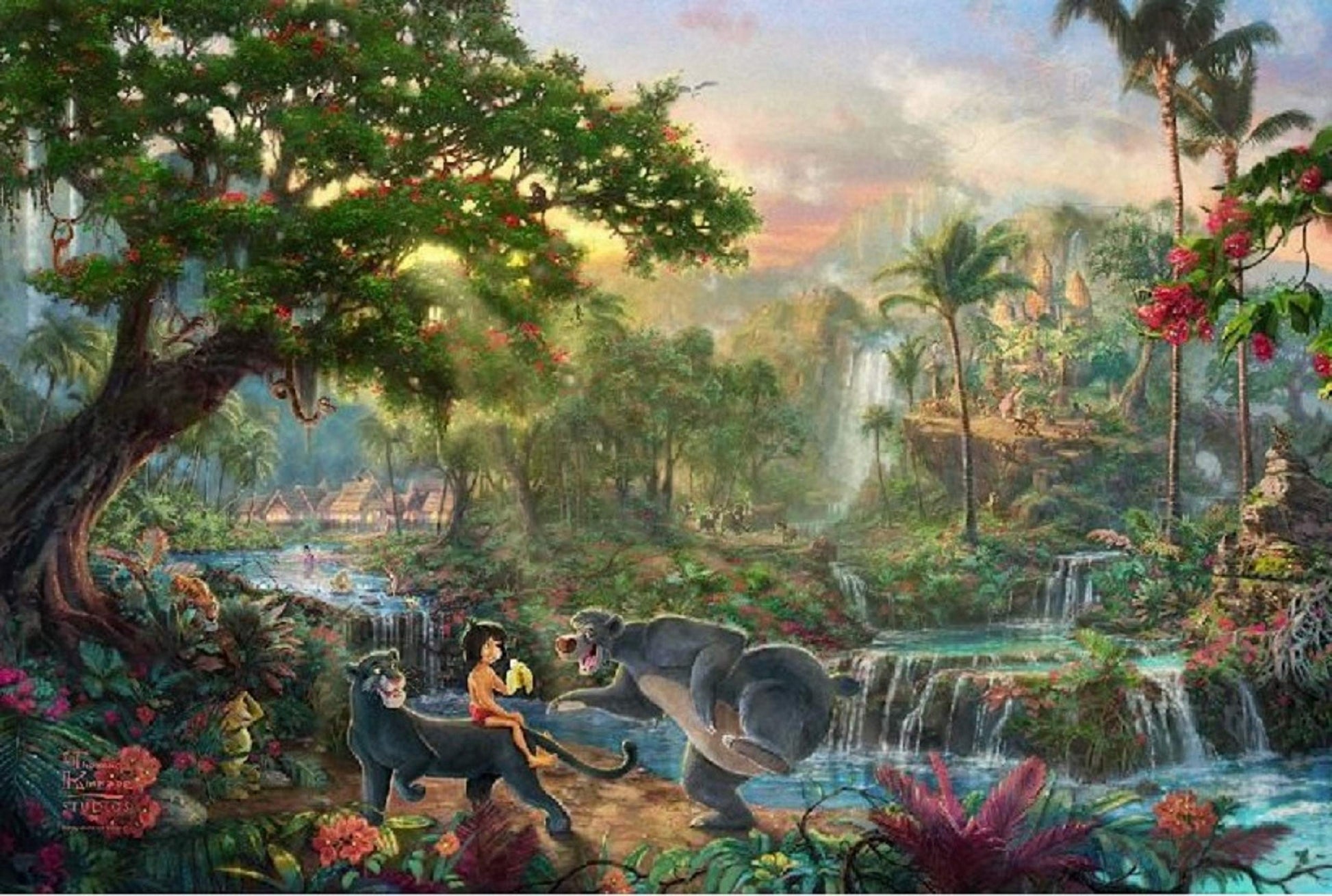 Ceaco - Thomas Kinkade Disney Dreams Collection - 4 Pack 500 Piece Puzzles