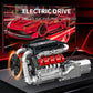 Mould King 10203 V8 Engine Building Blocks Sets, V8 Engine Model kit That Run, Build Your Own STEM Model Kit, Physical Science Experiment Model, Best