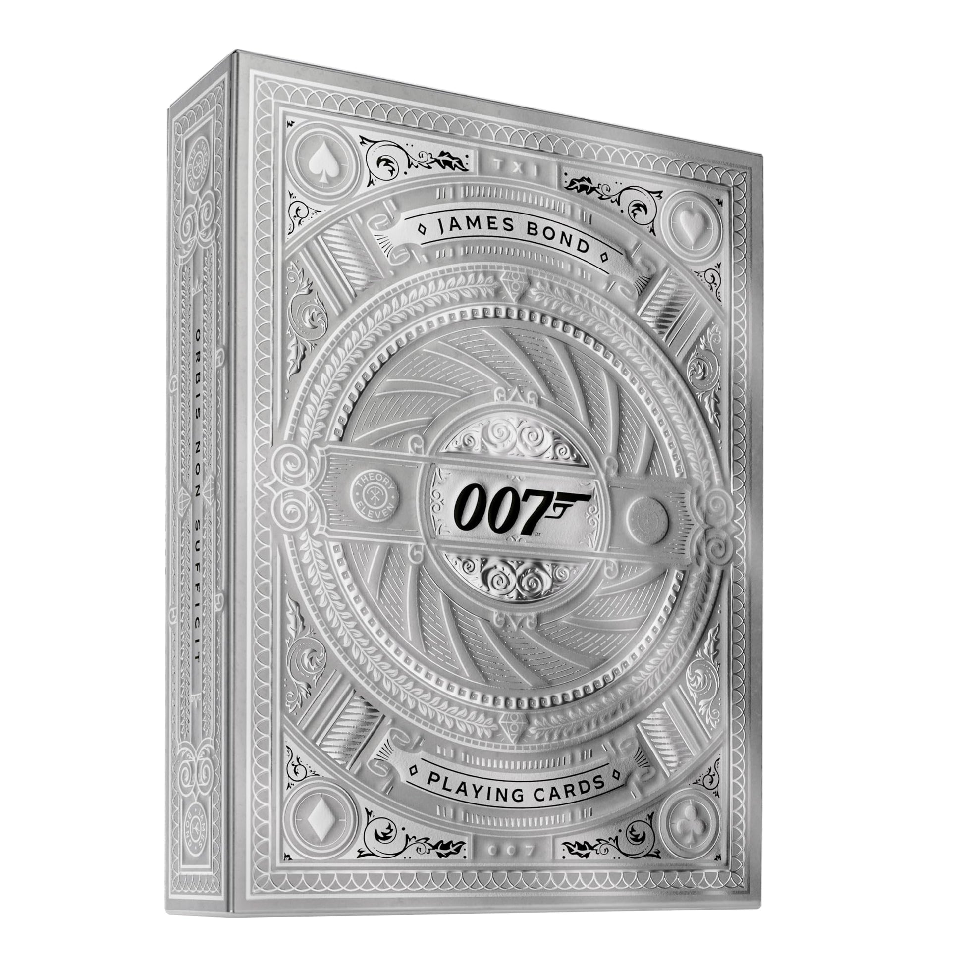 theory11 James Bond Silver Edition Playing Cards, 007 Playing Cards, Poker Size Standard Index