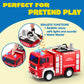JOYIN Toddler Fire Truck Toys for 3 4 5 6 7 Year Old Boys - Fire Engine, Emergency Vehicle, Kids Firetruck, Friction Powered Car with Lights