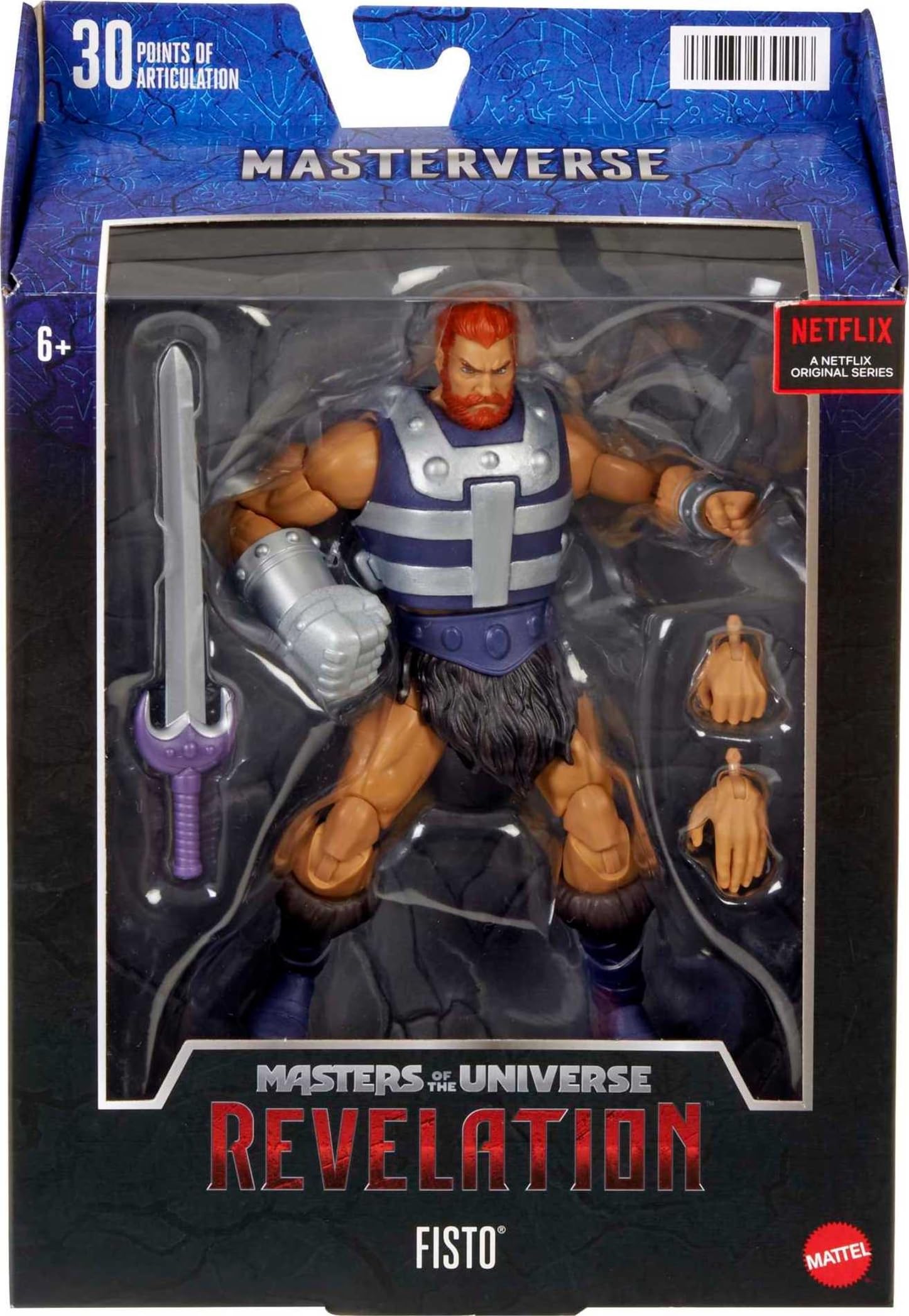 Masters of the Universe Masterverse Fisto Action Figure with Accessories, 7-inch Motu Collectible Gift for Fans 6 Years Old & Up