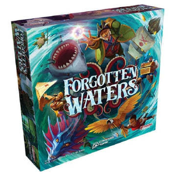 Forgotten Waters Board Game - Embark on a Hilarious Pirate Adventure in a World of High Seas Hijinks! Cooperative Strategy Game, Ages 14+, 3-7