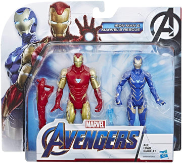 Marvel Avengers: Endgame Iron Man & Marvel’s Rescue Figure 2 Pack Toy Characters from Marvel Cinematic Universe Mcu Movies