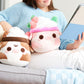Cuddle Barn PlushGoals - Strawberry Mooshake Cute Kawaii Cow Stuffed Animal - Super Soft Squishy Milkshake Dessert Scented Collectible Toy Drink