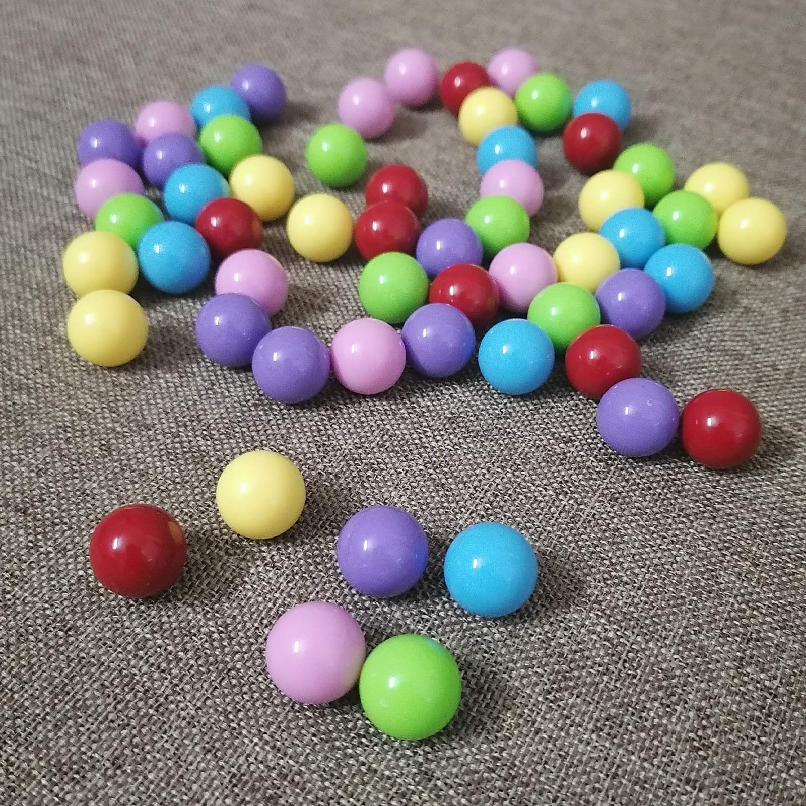 Yoeevi 90PCS Game Replacement Marbles Balls,9/16 inch(14mm) Plastic Balls for Chinese Checkers Marble Run Marbles Game Hungry Hungry Hippos(Green)