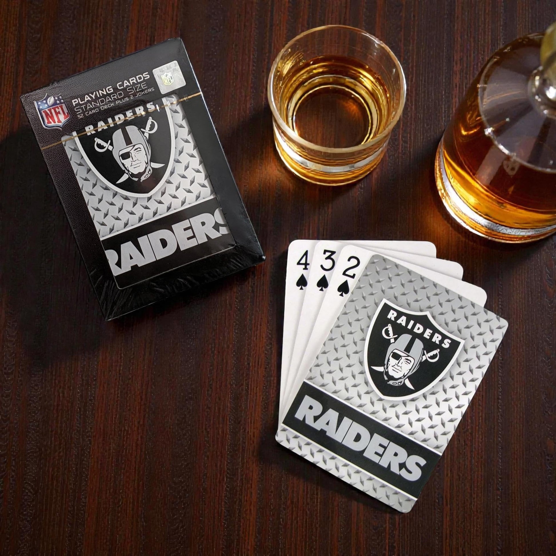 Oakland Raiders Diamond Plate Playing Cards