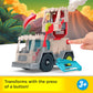 Fisher-Price Mattel Imaginext Jurassic World Trek ‘N Transform Toy Vehicle Play Set with Dinosaur, 3-inch Action Figure & Projectile Launcher