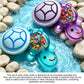 4 Jumbo Glow in The Dark Resin Turtles and 240 Mini Resin Turtles Set, Luminous Mini Turtle Ornaments, Cute Resin Miniatures for Fairy Garden