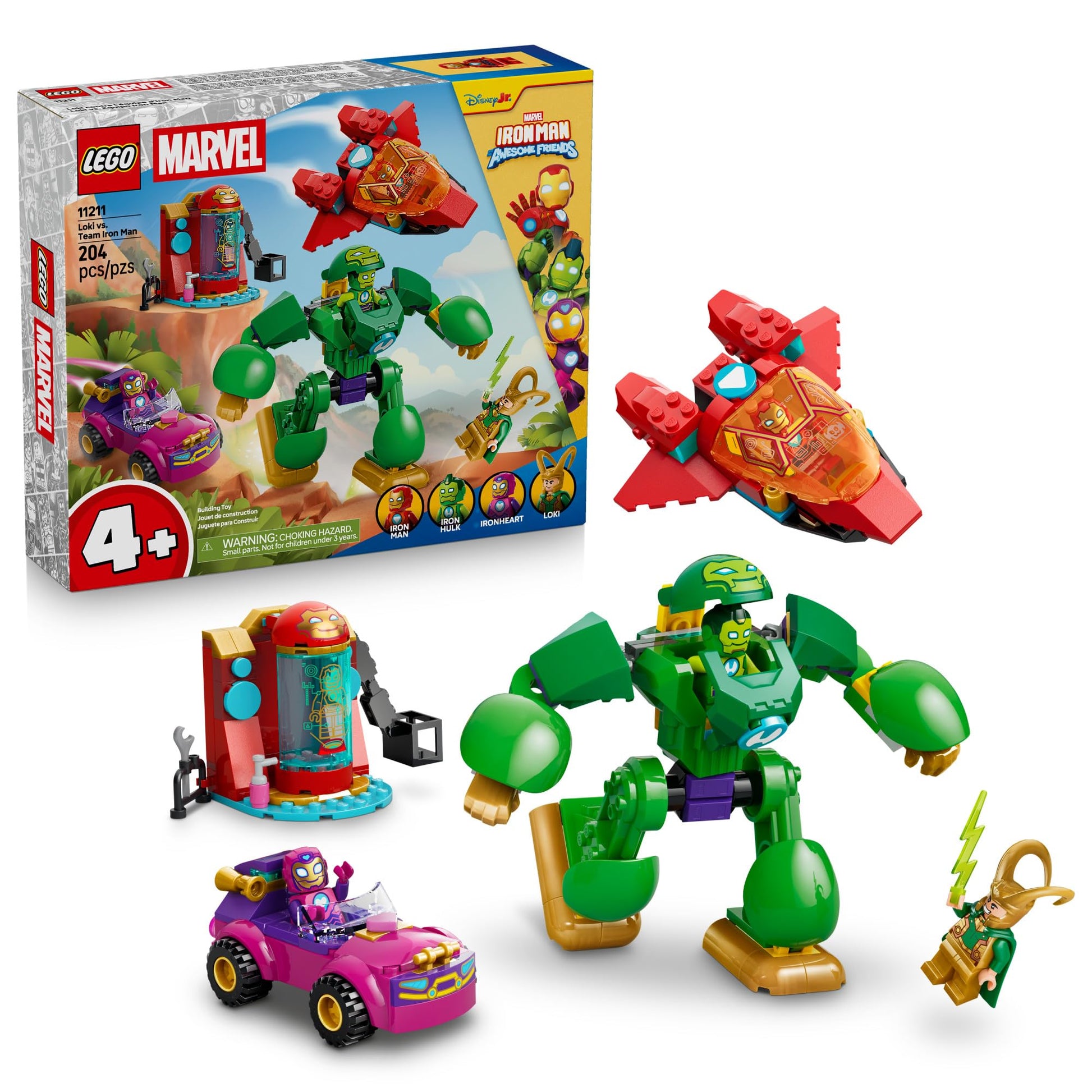 LEGO Marvel Iron Man and His Awesome Friends Loki vs. Team Iron Man 11211