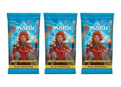 3 Packs Magic The Gathering Play Booster Pack Lot for MTG Aetherdrift