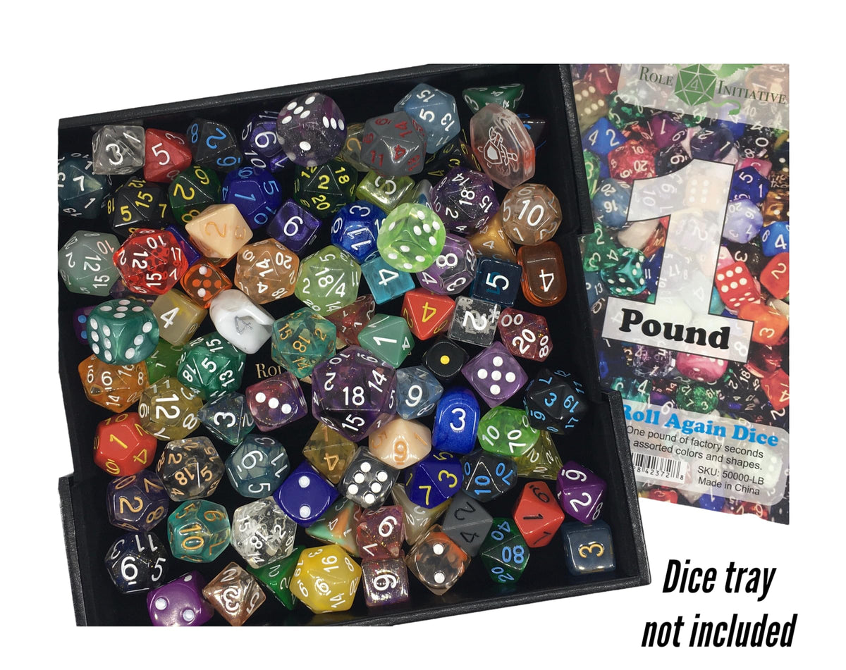 Roll Again Bulk Dice - in assorted colors, shapes, and styles Mixed 0.5 LB