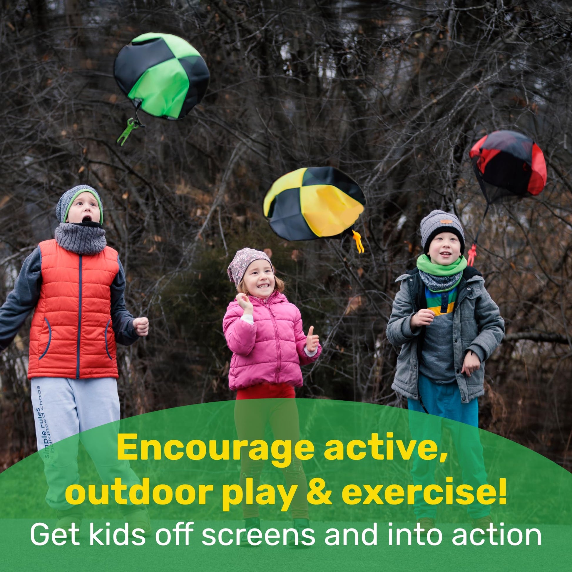 NUTTY TOYS Parachute Toys for Kids - Tangle Free Outdoor Flying Parachute Men, Top Indoor & Outside, 3 4 5 6 7 8 9 10 11 12 Year Old, Best Christmas