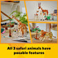 LEGO Creator 3 in 1 Wild Safari Animals, Rebuilds into 3 Different Safari Animal Figures - Giraffe, Gazelle or Lion Toy, Nature Toy, Building Set for