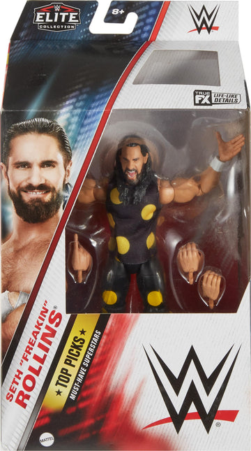 Mattel WWE Elite Collection Top Picks Action Figure & Accessories Set, Seth "Freakin" Rollins 6-inch Collectible with Accessories & 25 Articulation