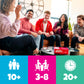 How Many What?! Board Game, Hilarious Party Game of Absurd Comparisons, Guess Sizes in The Most Ridiculous Ways, Fun for Families, Friends & Game