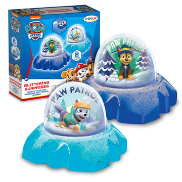 PAW Patrol DIY Glitter Globe Kit - Make Your Own Snow Globe Craft Set for Kids - Build Your Own Water Globes with Glitter, Molding Clay & Printed