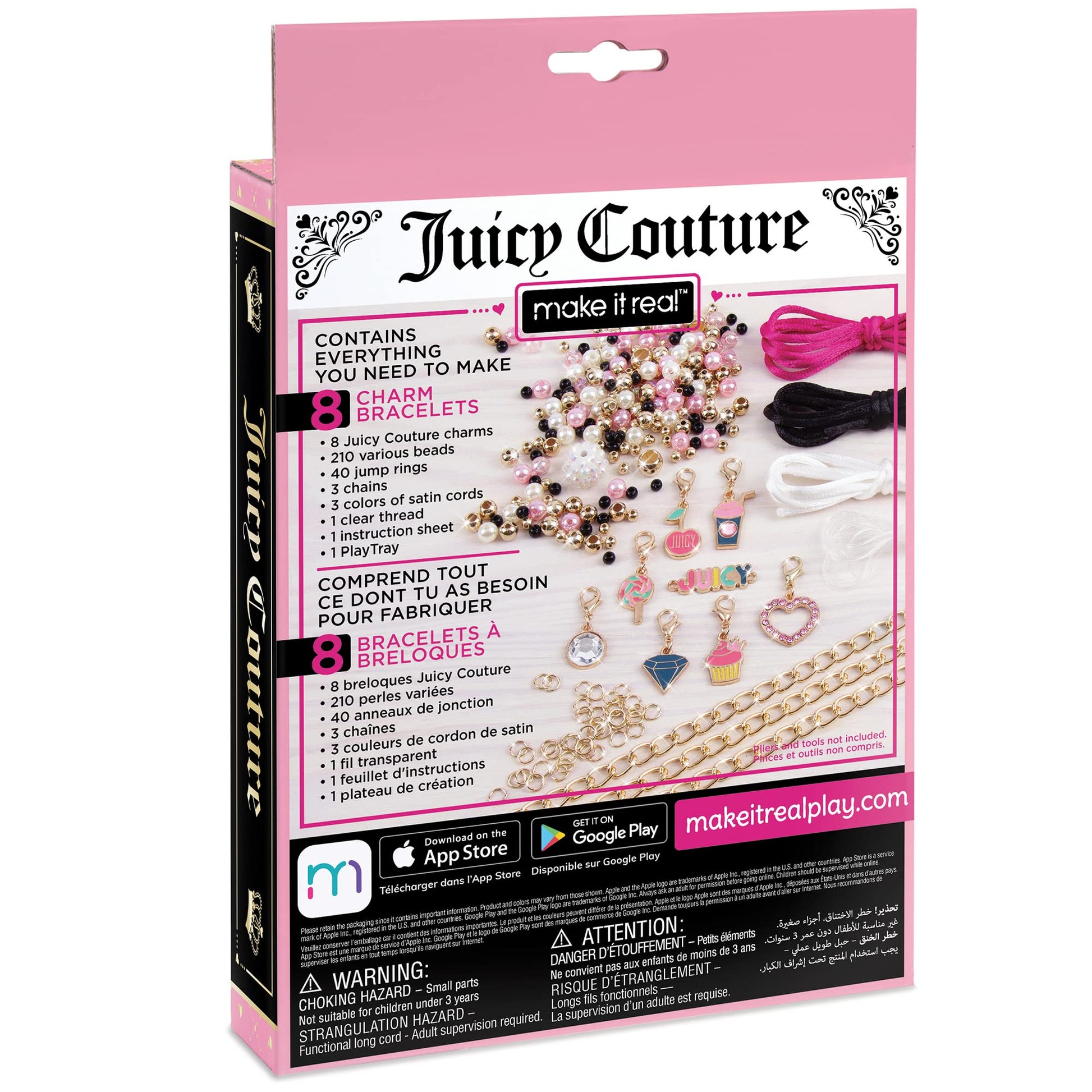 Make It Real Mini Juicy Couture Pink & Precious Bracelets