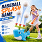 Shark Water Sprinkler Toy, 4-in-1 T Ball Splash Game for Kids Ages 3-8