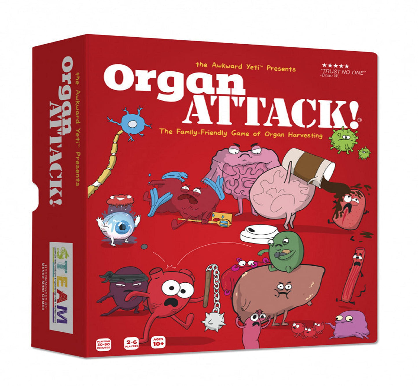 The Awkward Yeti Organ Attack | Funny Family Card Game for Kids Ages 8+ & Parents, Teens & Adults | Anatomy & Organ-Themed Party Game for Family Game