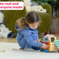 Jasey's Toy Chest Noah's Ark Wooden Sort & Match | 18-Piece Shape Sorting Ark with Animal Pairs, Figures & Ladder | Educational Toy for Toddlers Ages