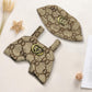 Lukxi 17cm Clothes Set(Only Outfit), Hat & Overalls Set for 6.7inch Doll, Cute Clothes for Dress up Unique Style, Stylish Clothes for Doll (Brown)