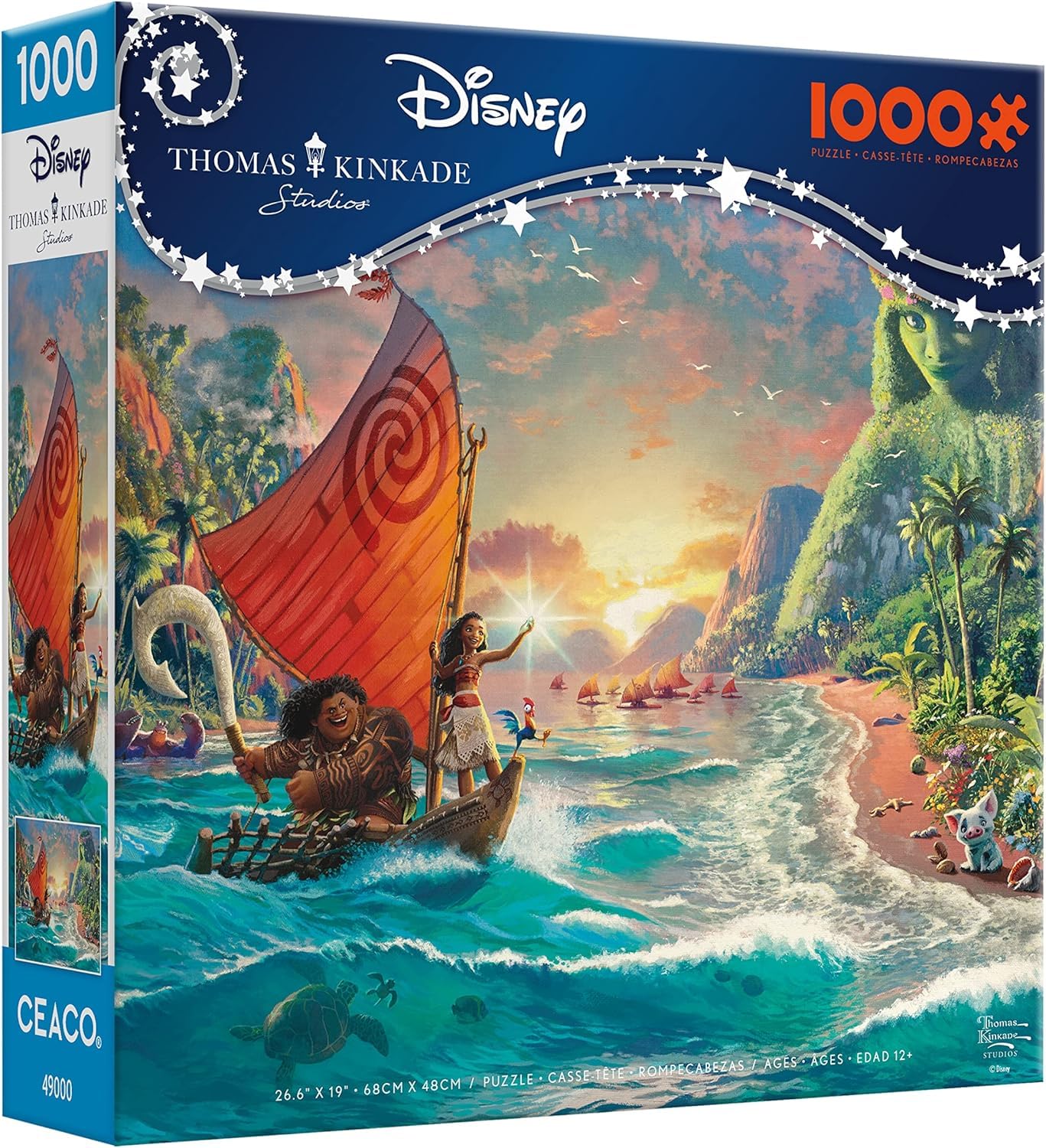 Ceaco - Thomas Kinkade Disney - Moana - 1000 Piece Jigsaw Puzzle for Adults