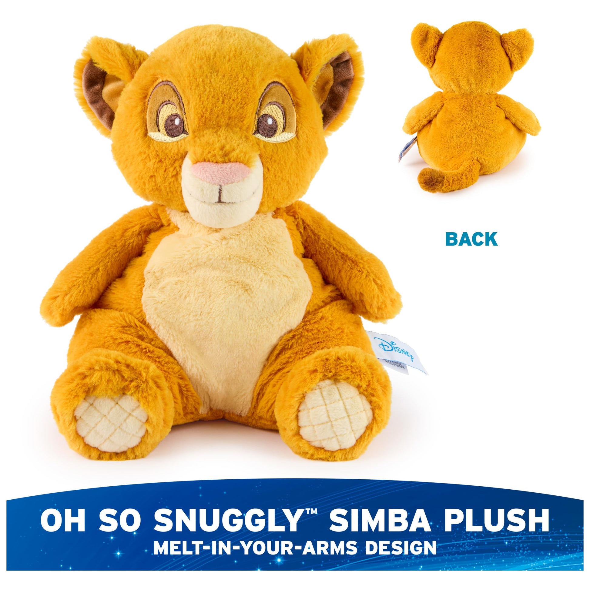 GUND Disney The Lion King Oh So Snuggly Simba 12.5-Inch Plush Toy, Ages 0+