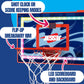 Jesser Hoop Over The Door Mini Basketball Hoop - 2 Gameplay Modes: Shot Clock or Score Keeping, 5" Exclusive Ball, Electric LED Scoring, Net, Air Pump