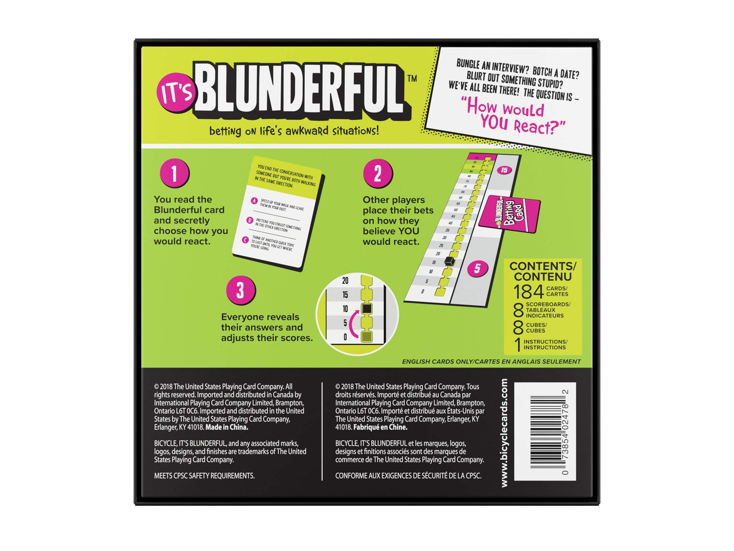Bicycle It's Blunderful - Games Party Games - Card Game