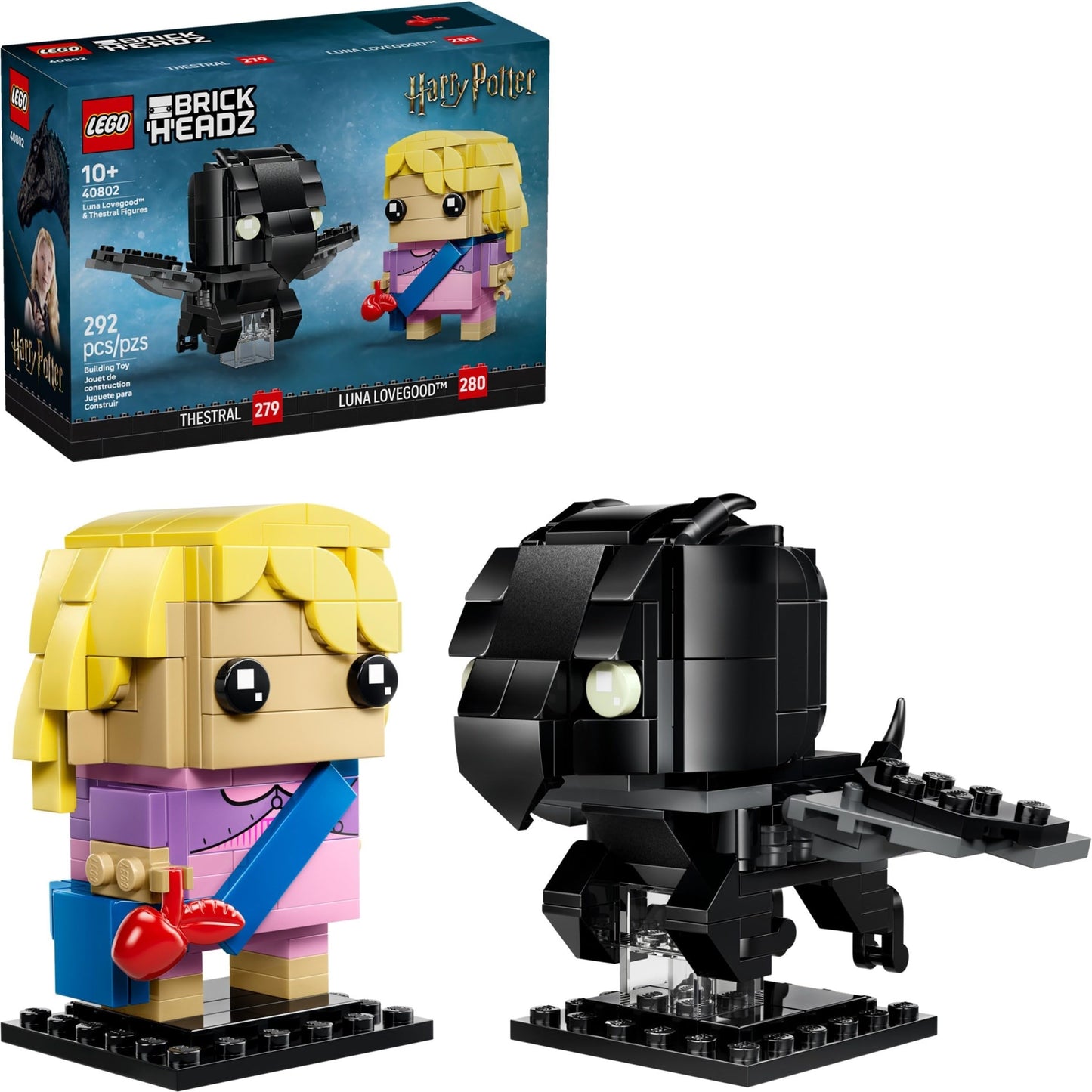 LEGO Harry Potter 40802 Luna Lovegood & Thestral Figures Building Set - Wizarding World Collectible Display Models, Fantasy Toy Gift for Fans, Ages