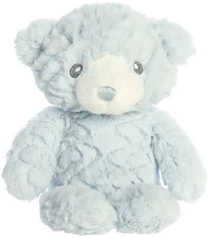 Ebba Huggy Bear 7" Blue Snuggly Baby Stuffed Animal