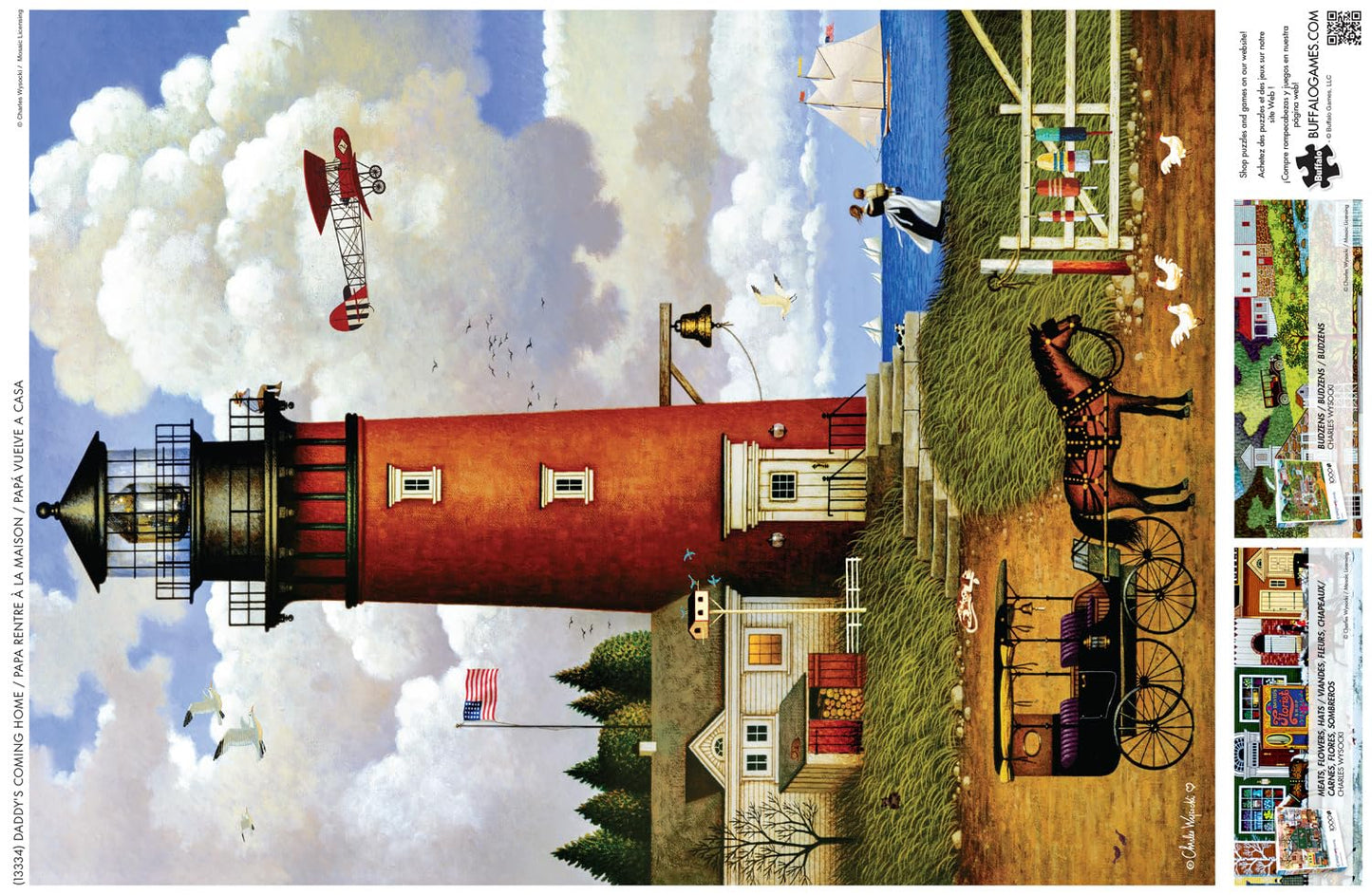 Buffalo Games - Charles Wysocki Daddy's Coming Home - 1000 Piece Puzzle