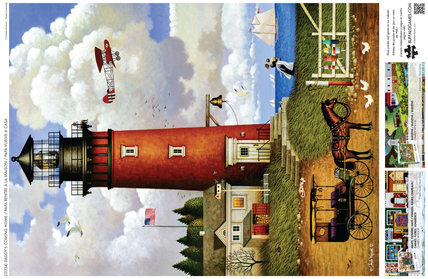 Buffalo Games - Charles Wysocki Daddy's Coming Home - 1000 Piece Puzzle
