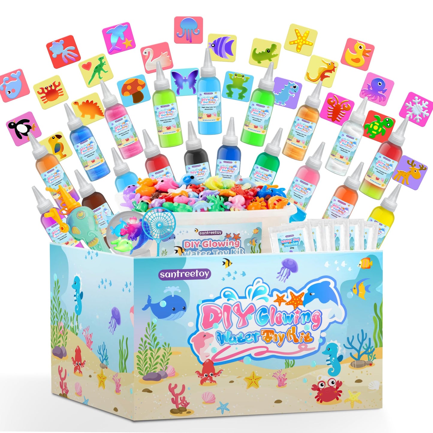 Magic Water Elf Toy Kit - Magic Gel Water Pets, Crafts For Kids Ages 3+