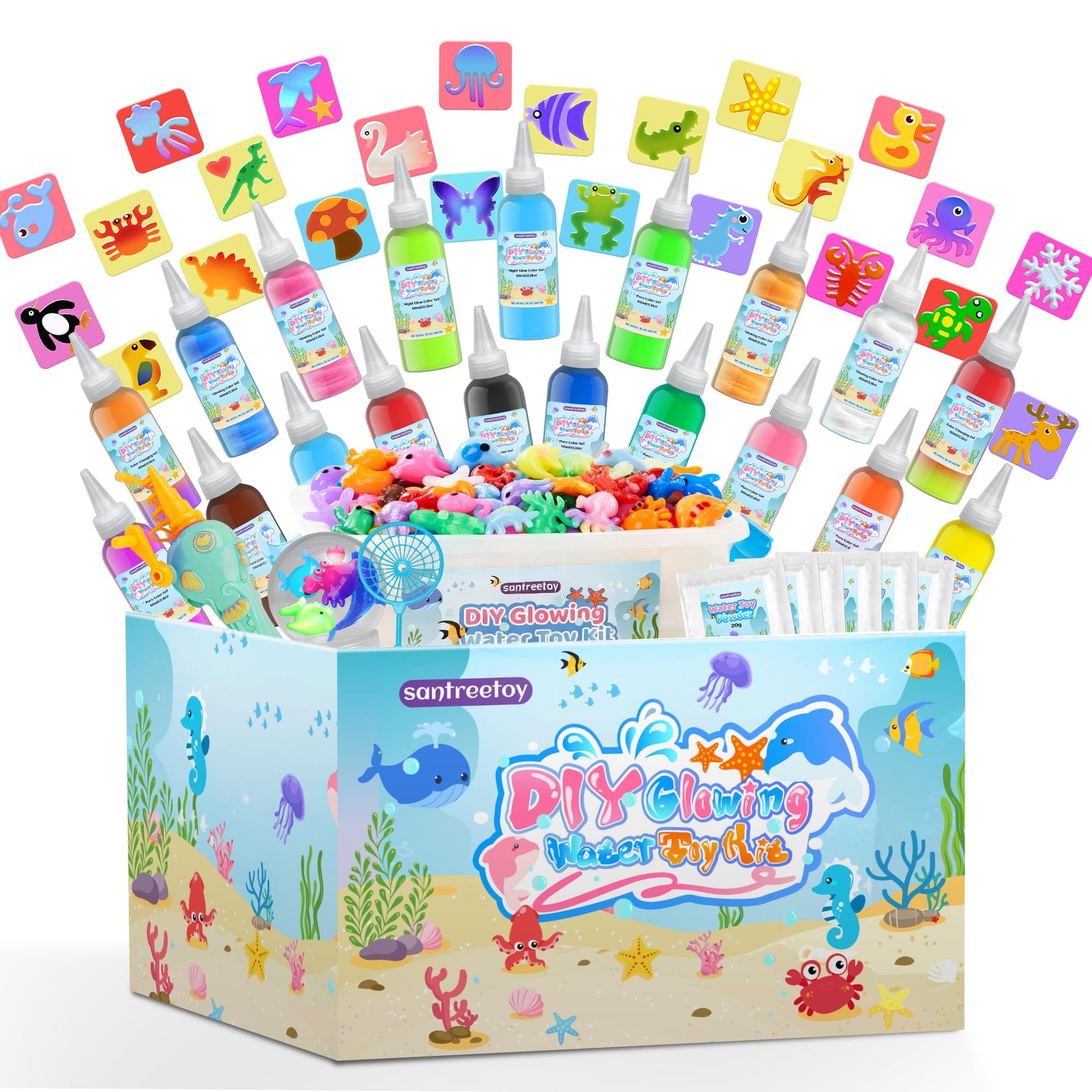 Magic Water Elf Toy Kit - Magic Gel Water Pets, Crafts For Kids Ages 3+