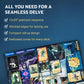 Incredible Dream Kinfire Delve Official Playmat - 12x20’’ Neoprene Game Mat with Stitched Edges - Organize Your Well Deck, Health Tracker,