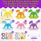 24 Sets Easter Bunny Mask Craft Kits Make Your Own Paper Mask Crafts Easter Rabbits Face Stickers Bunny DIY Art for Kids Spring Classroom Activities