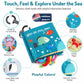 Fish Baby Books Toys, Touch Feel Cloth Crinkle Books for Babies,Baby Infant Toys 0-6, 6-12,12-18 Months,Newborn,Early Learning Education, Baby Gifts