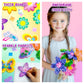 AGENTLAN Poke Art Bouquet Craft Kit,Mess-Free 3D Crafts for Kids Ages 3-8