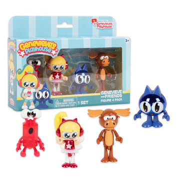 Genevieve's Playhouse Mystery Figure 4 - Pack, Mystery Figures, YouTube Learning Channel, Educational Content, Figure Collection, Official Genevieve's