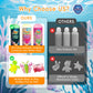 Timetome Magic Water Elf Toy Kit for Kids - 20 Gels (11 Standard + 6 Glitter + 3 Glow) & 10 Molds, DIY Squishy Maker, Aqua Fairy Gel Toys, Night Glow