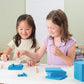 hand2mind Blue Plastic Base Ten Blocks Cube, Place Value Blocks, Counting Cubes for Kids Math, Base Ten Blocks Classroom Set, Math Blocks
