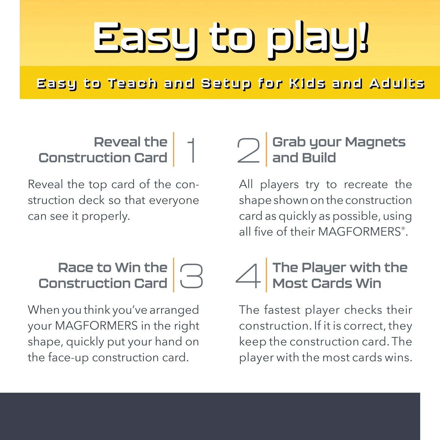 Magnefix Board Game - Magnetic Race Game - Fun for Family Game Night - Race with Magnet Squares and Puzzle Solving - for Kids, Teenagers and Adults