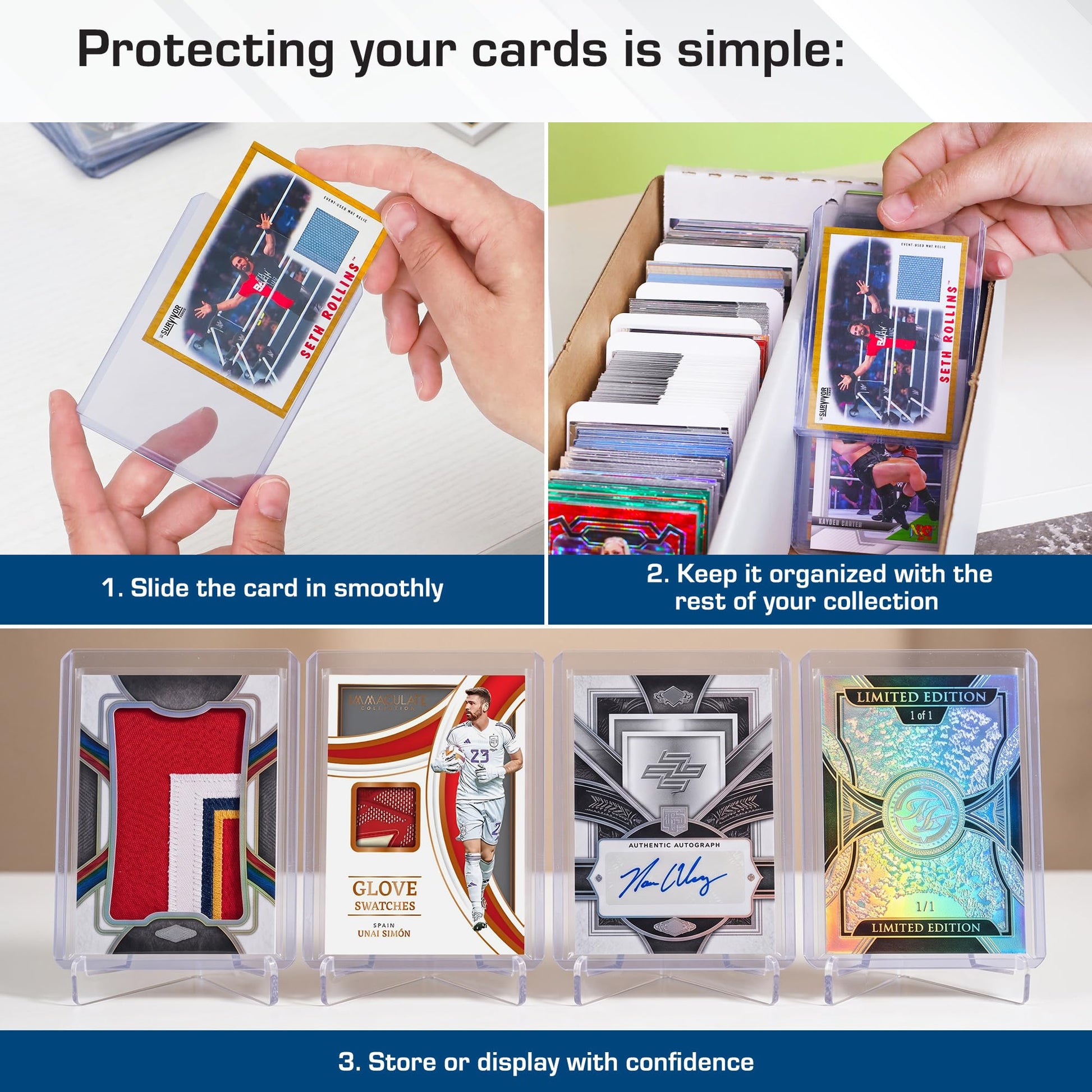 BCW 79 PT. Thick Card Topload Holder - Pack of 25 | Durable Rigid PVC Toploader | Toploaders for Memorabilia, Jersey, Patch, and Relic Cards | Ideal